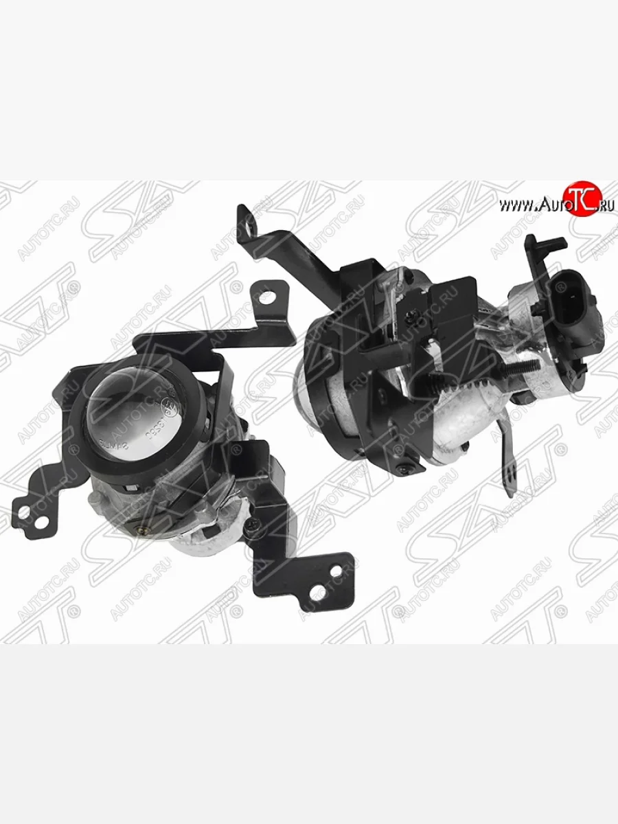 Противотуманная фара SAT (правая, линза) Hyundai Solaris HCR седан дорестайлинг (2017-2020)  в Керчи Республика Крым