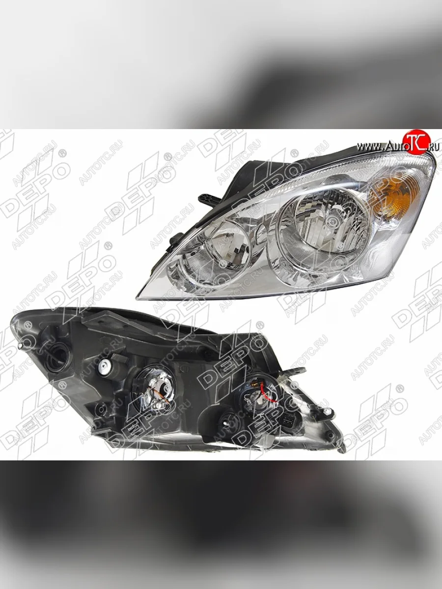 Левая передняя фара DEPO (под электрокорректор)  KIA Ceed (2006-2010) 1 ED  в Самаре Самарской области