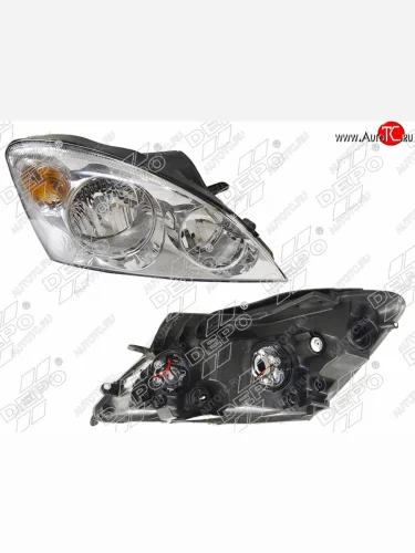 Правая фара DEPO (под электрокорректор) KIA Ceed 1 ED дорестайлинг, хэтчбэк 5 дв. (2006-2010)