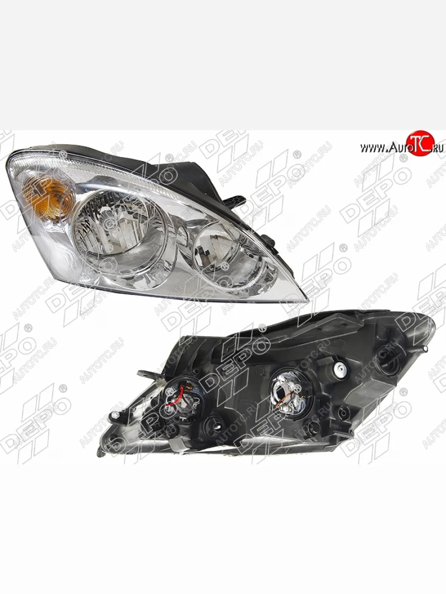 Правая фара DEPO (под электрокорректор) KIA Ceed 1 ED дорестайлинг, хэтчбэк 5 дв. (2006-2010)  в Воронеже Воронежской области