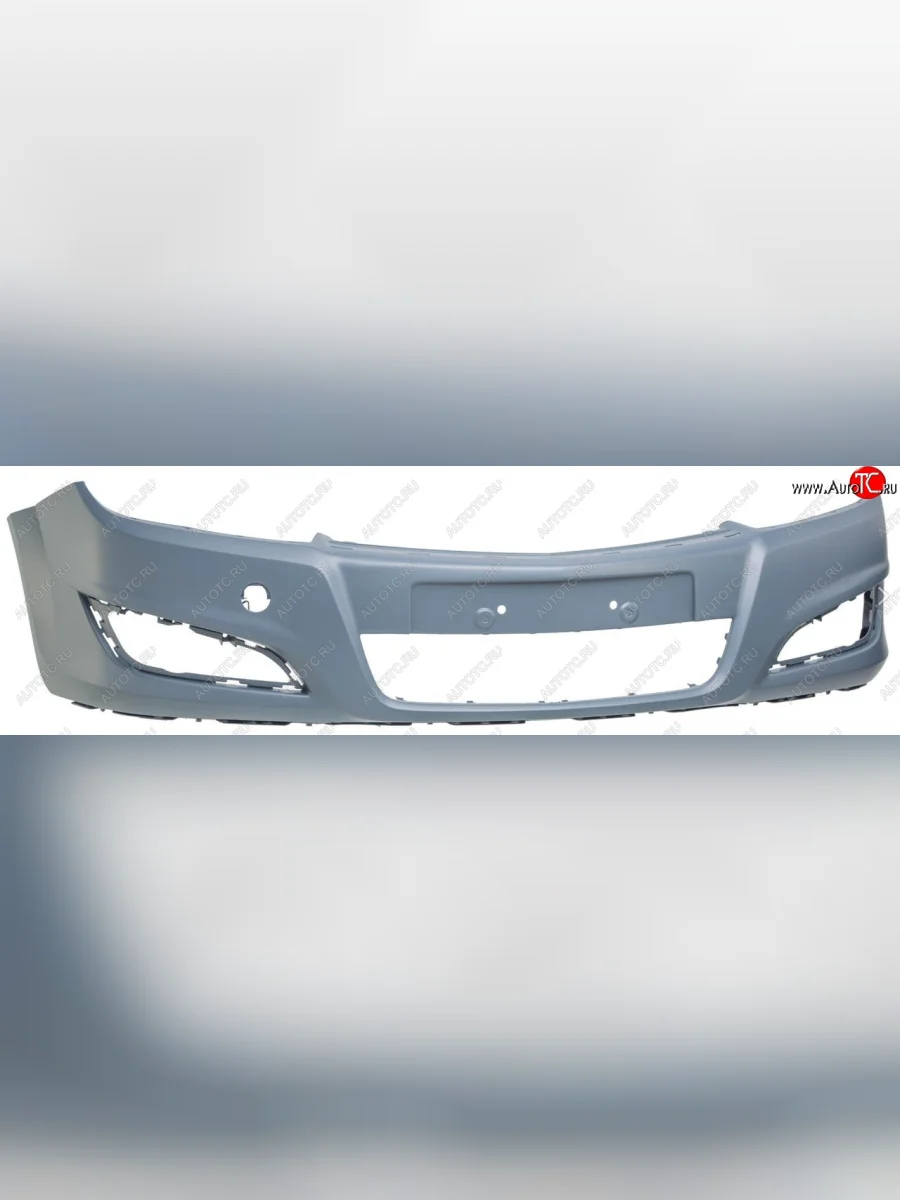 Передний бампер GM (оригинал) Opel Astra H хэтчбек 5дв рестайлинг (2007-2015) (Неокрашенный)  с доставкой в г. Пермь