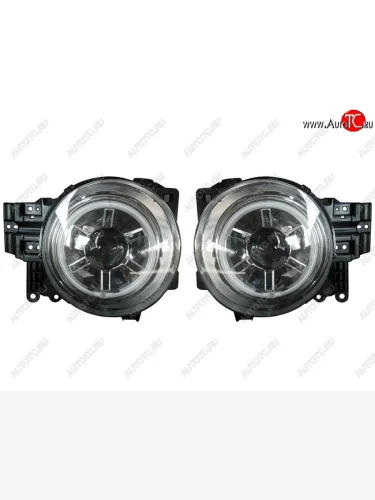Комплект передних фар (хром) SAT Toyota FJ-Cruiser (2006-2018)