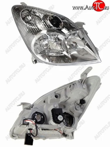 Правая фара (рестайлинг) SAT Toyota Corolla Spacio E120 рестайлинг (2003-2007)
