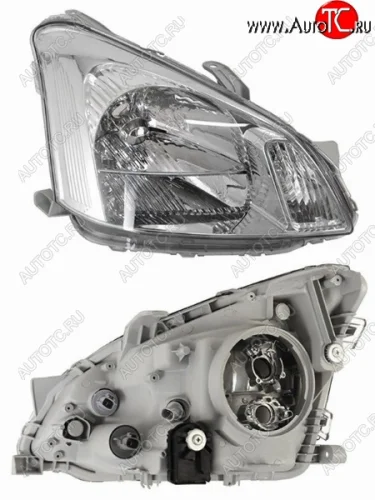 Правая фара (под ксенон, хром) (рестайлинг) SAT Toyota Premio T240 рестайлинг (2004-2007)