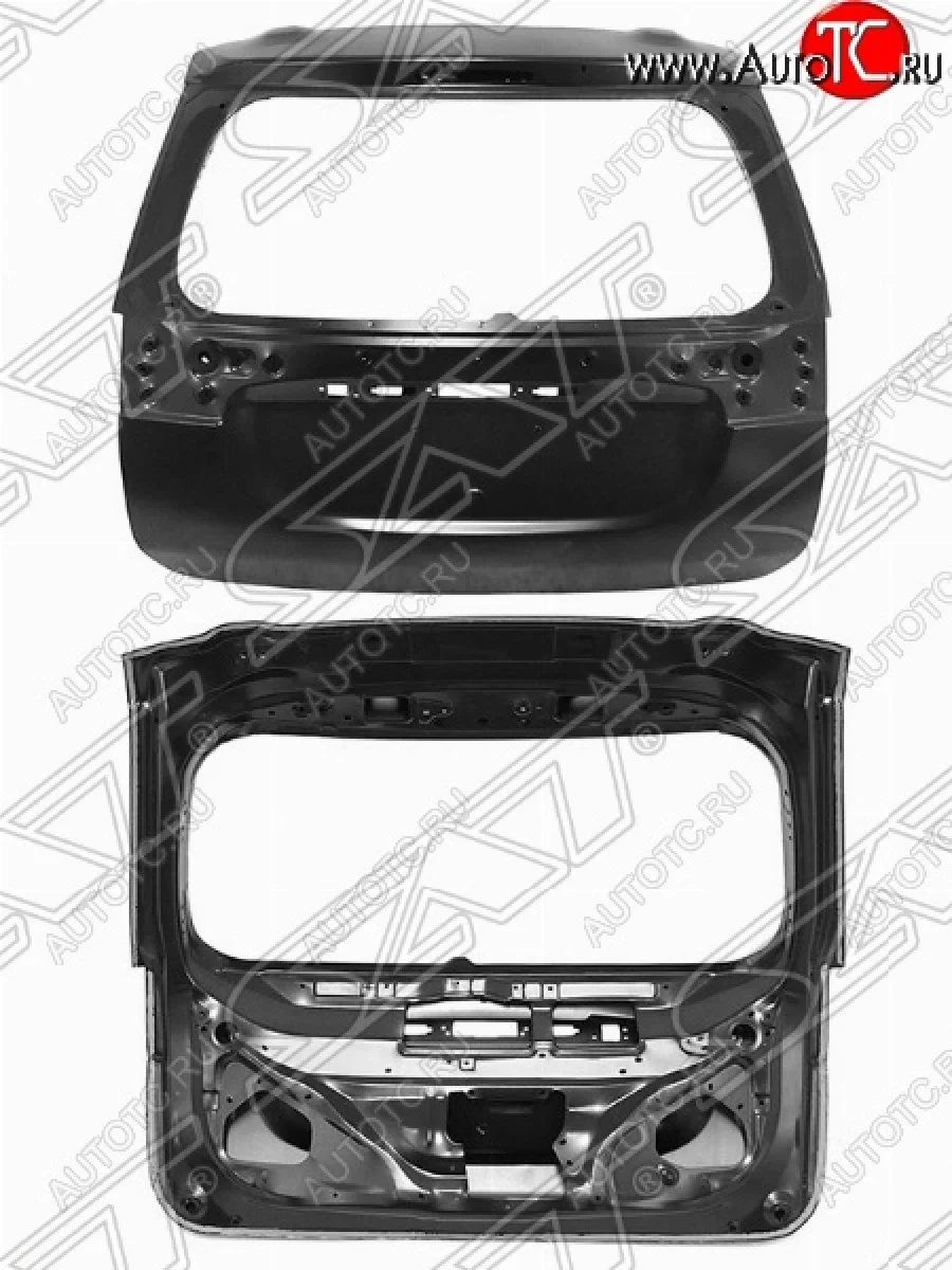 Дверь багажника SAT (под камеру и автооткрывание) Mitsubishi Outlander GF дорестайлинг (2012-2014) (Неокрашенная)  в Перми Пермском крае