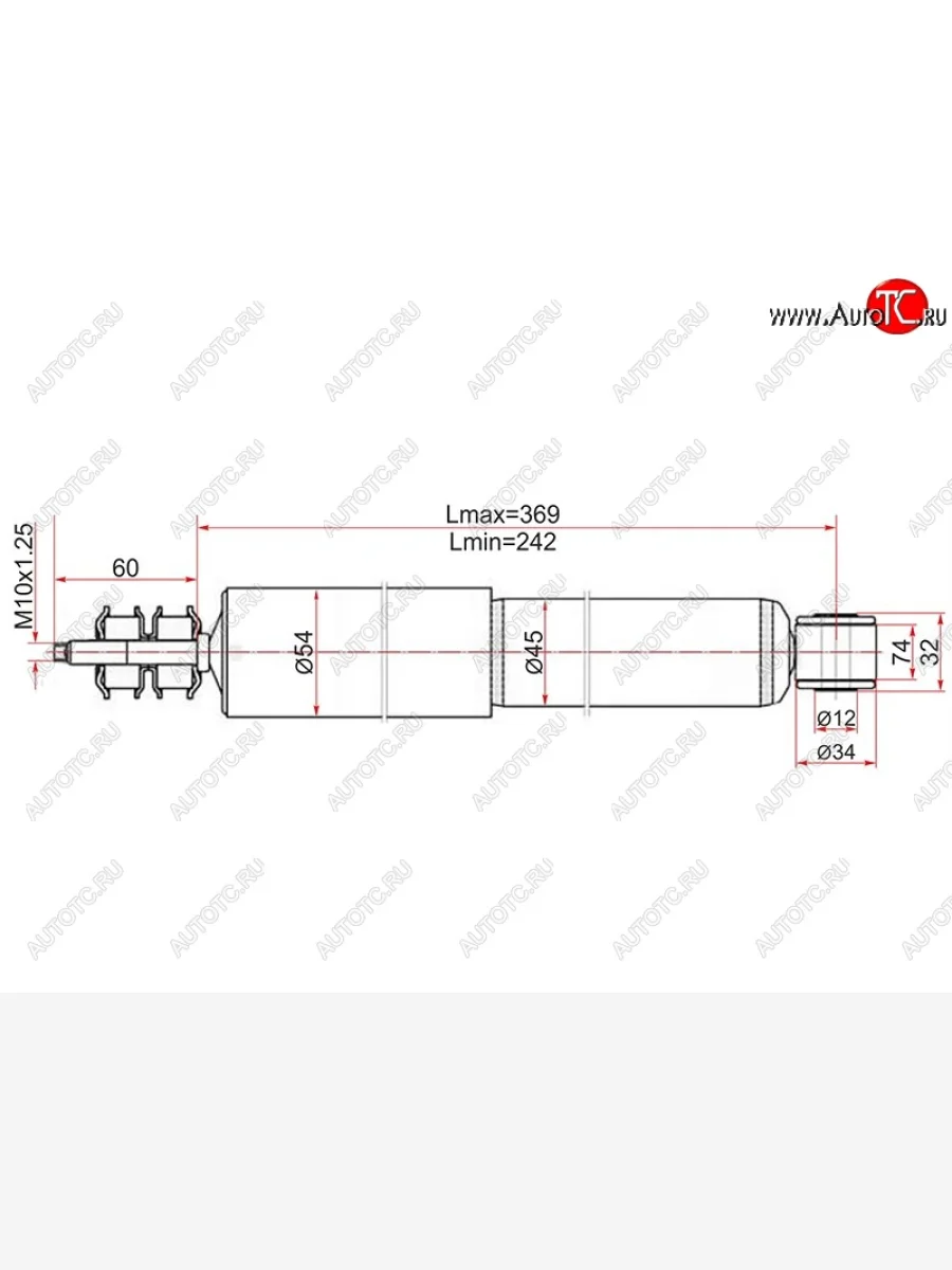 Амортизатор передний LH=RH SAT Toyota Hiace Regius (1997-2002)  в Воронеже Воронежской области