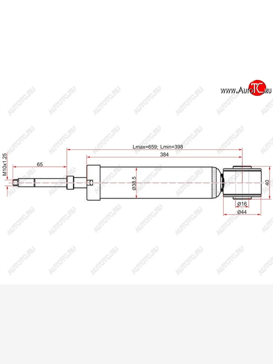 Амортизатор задний SAT (LH=RH) Geely MK Cross (2011-2016)  в Керчи Республика Крым