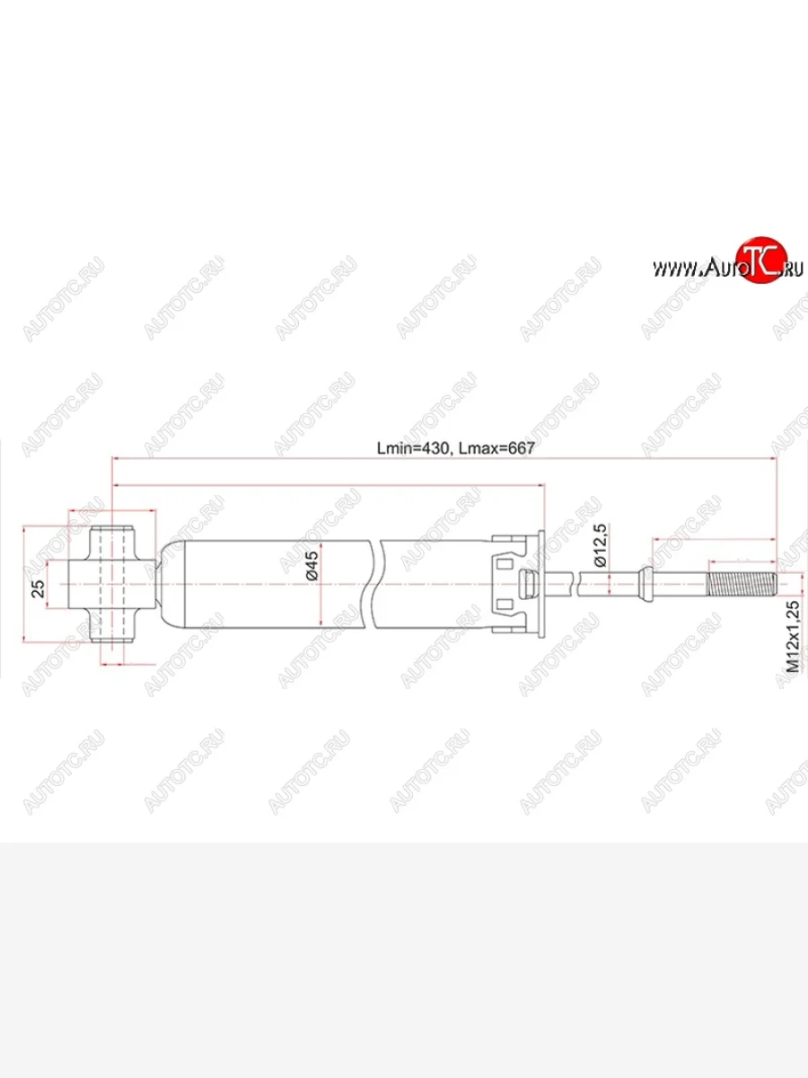 Амортизатор задний LH=RH SAT Toyota Corolla Rumion E150 (2007-2015)  в Керчи Республика Крым