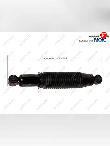 Амортизатор задний SAT (LH=RH) Hyundai Solaris  RBr (2010-2017), KIA Rio  3 QB (2011-2017)