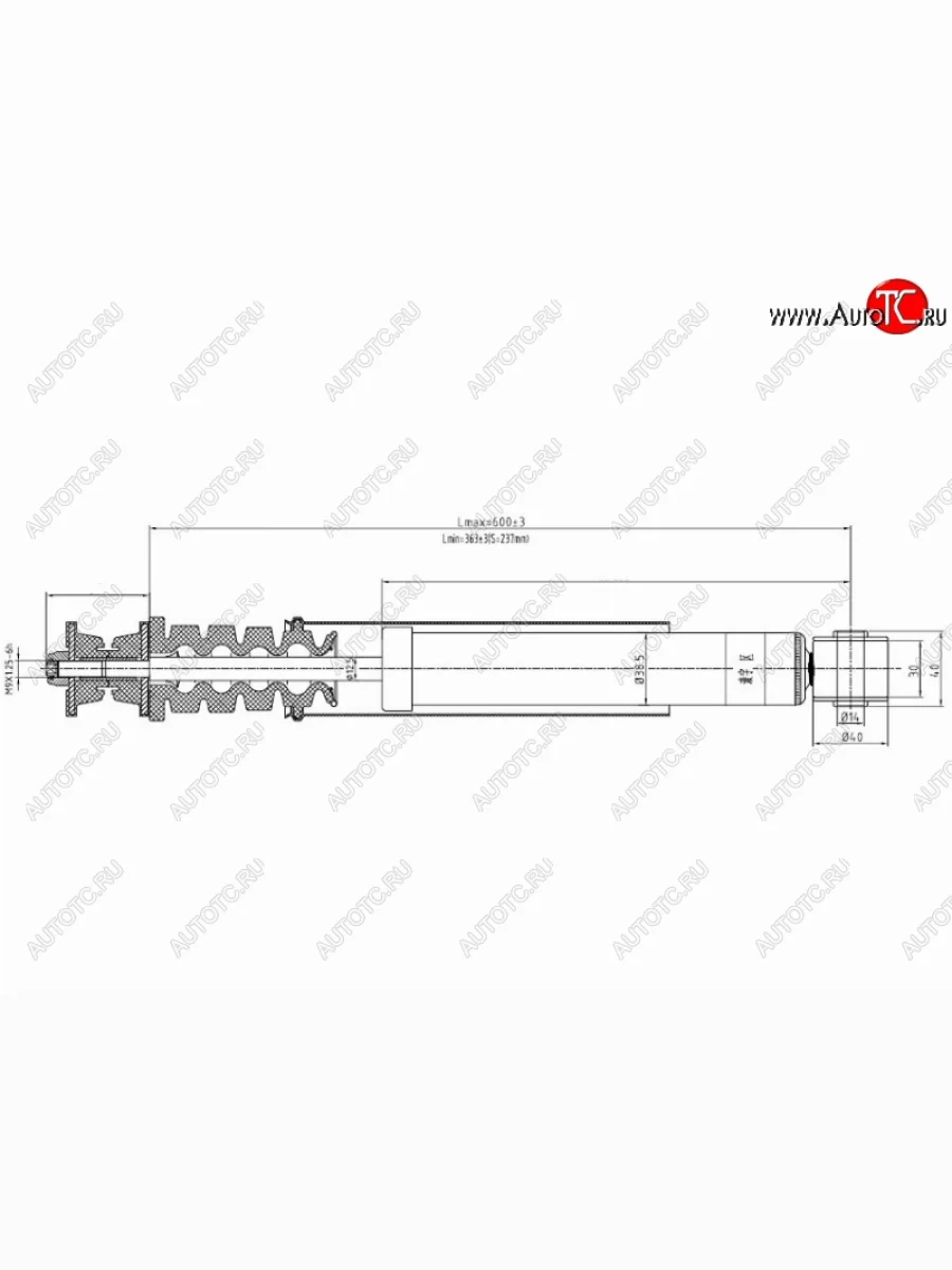 Амортизатор задний LH=RH SAT Nissan Note 1 E11 рестайлинг (2008-2013)  в Керчи Республика Крым