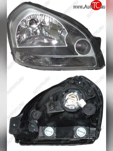 Правая фара SAT Hyundai Tucson JM (2004-2010)