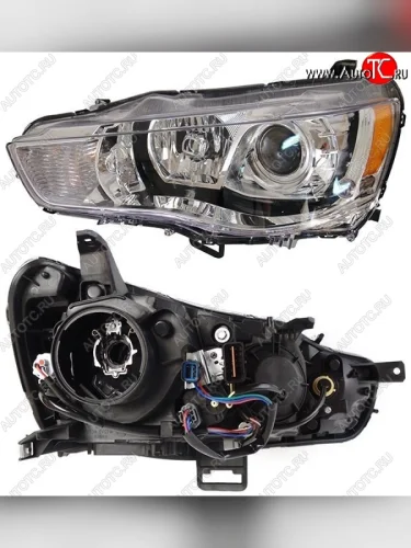 Правая фара SAT (под ксенон) Mitsubishi Outlander XL (CW)  рестайлинг (2010-2013)