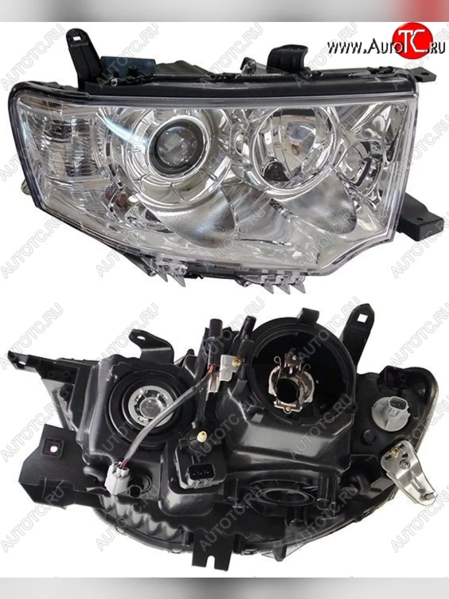 Правая фара SAT (под ксенон) Mitsubishi L200 4  рестайлинг (2013-2016)  в Самаре Самарской области