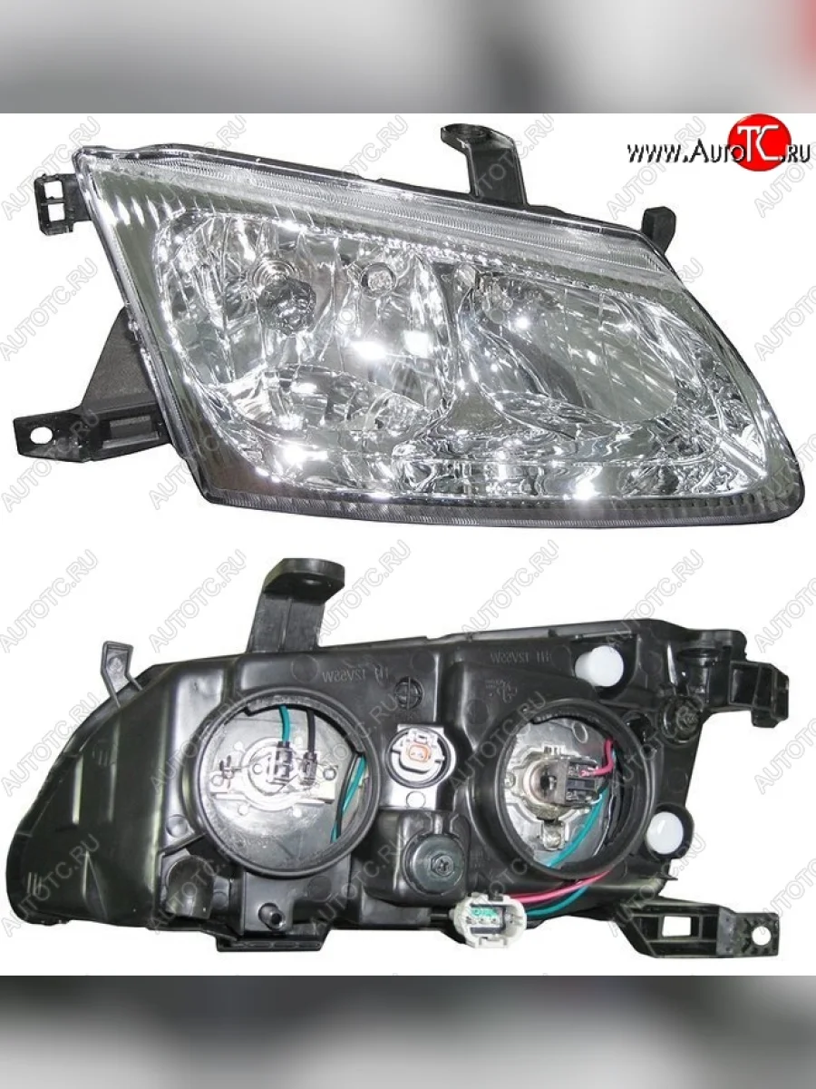 Правая фара SAT (2 лампочки) Nissan Bluebird Sylphy G10 седан дорестайлинг (2000-2003)  в Керчи Республика Крым