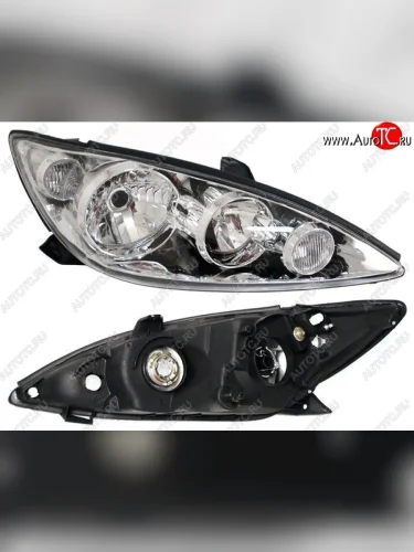 Правая фара SAT (короткое ухо) Toyota Camry XV30 рестайлинг (2004-2006)