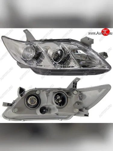 Правая фара SAT (белый габарит) Toyota Camry XV40 дорестайлинг (2006-2008)