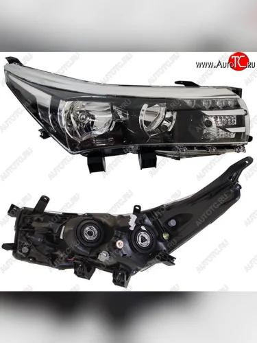 Правая фара SAT (диодная) Toyota Corolla E180 дорестайлинг (2013-2016)