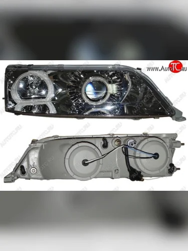 Правая фара SAT (диод/линза) Toyota Mark 2 X100 седан (1996-2000)