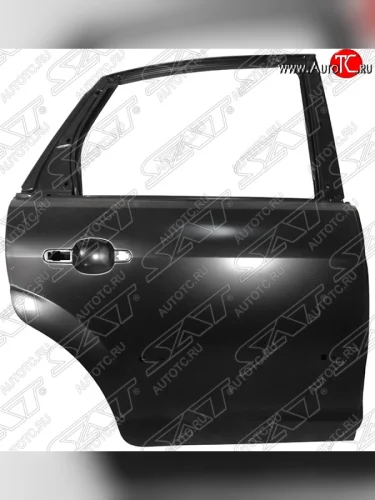 Правая дверь задняя SAT (с отверстиями под молдинг) Ford Focus 2 хэтчбэк 5 дв. дорестайлинг (2004-2008)