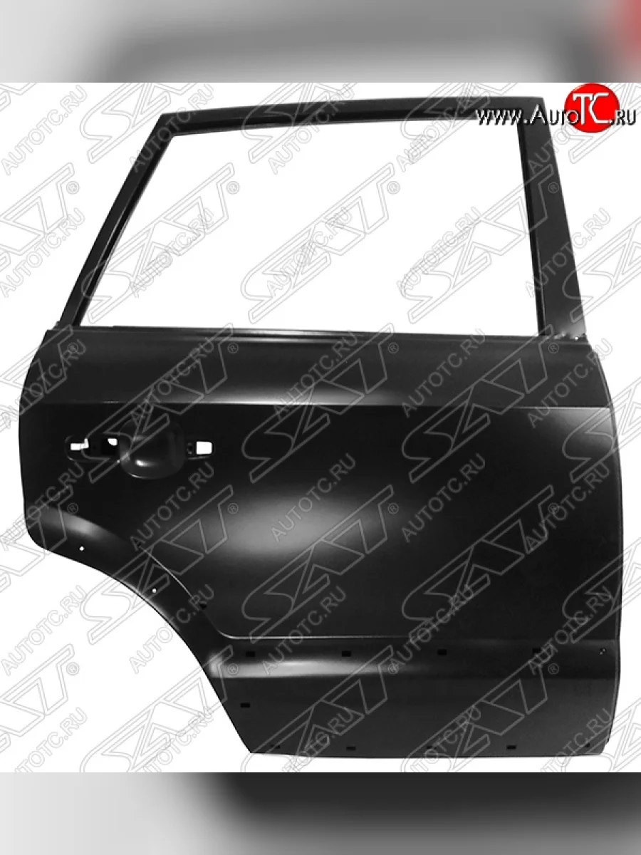 Правая дверь задняя SAT (под расширитель) Hyundai Tucson JM (2004-2010) (Неокрашенная)  в Перми Пермском крае