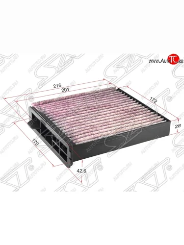 Фильтр салона SAT (Угольный) Nissan Note  1 - Tiida  1 C11