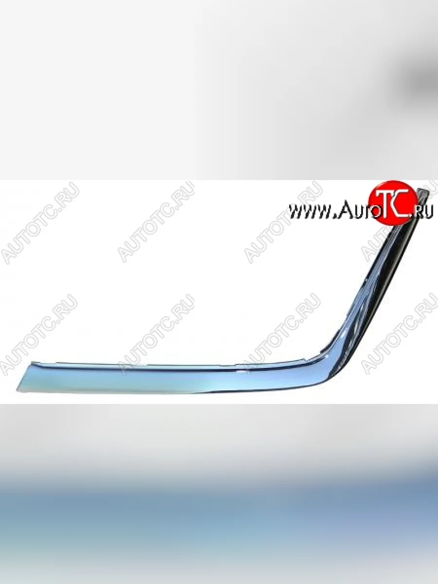 Левый молдинг на передний бампер SAT (хром)  Mercedes-Benz S class (1991-1998) W140 (Неокрашенный)  в Самаре Самарской области