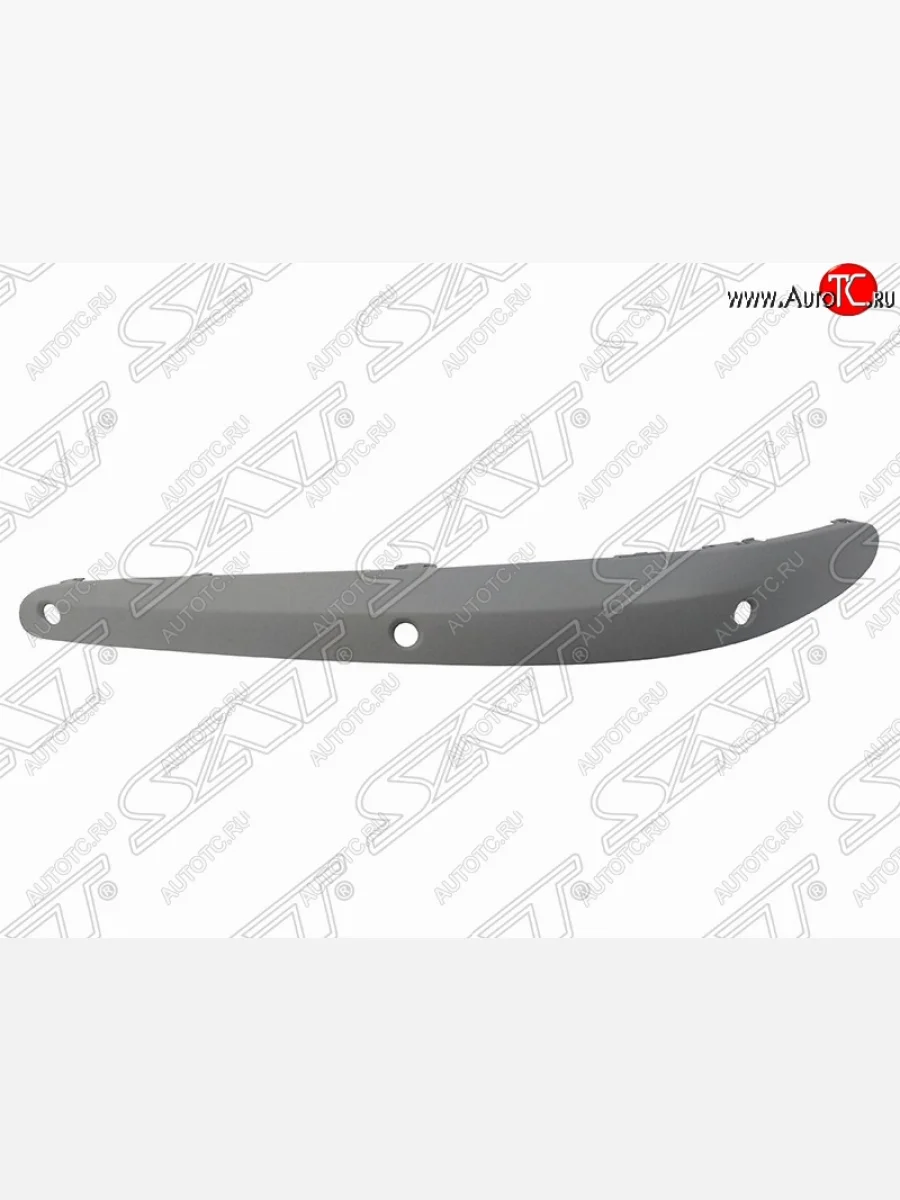 Левый молдинг на передний бампер SAT (под сонары, ELEGANCE) Mercedes-Benz E-Class W211 дорестайлинг седан (2002-2006) (Неокрашенный)  в Самаре Самарской области