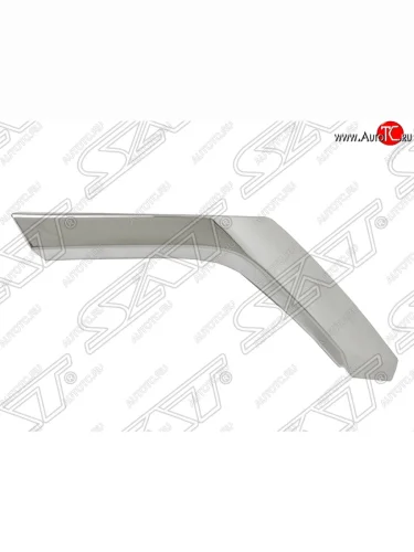 Левый нижний молдинг на передний бампер SAT (Хром) Mitsubishi Pajero Sport QE дорестайлинг (2015-2021)