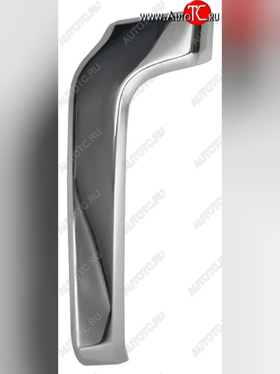 Левый молдинг на передний бампер SAT (хром) Mitsubishi Pajero 4 V90 2-ой рестайлинг (2014-2020) (Неокрашенный)  в Керчи Республика Крым