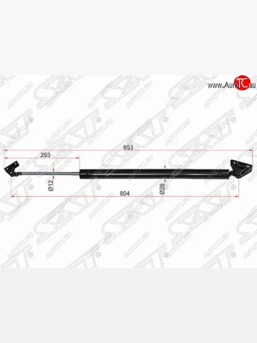 Правый упор крышки багажника SAT (газовый) Hyundai Porter AU,KR (1996-2011)