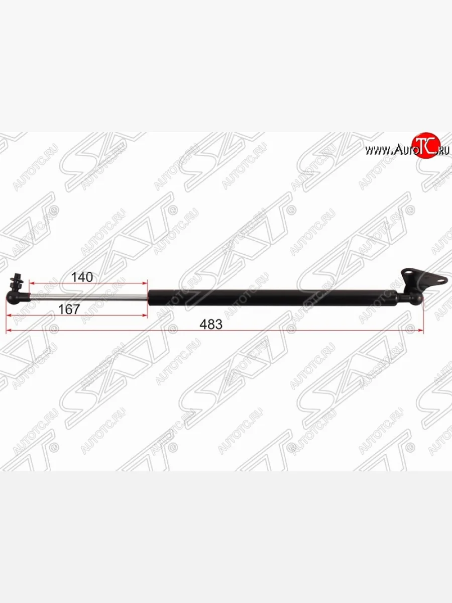 Правый упор крышки багажника SAT (газовый) Toyota Land Cruiser 200 1-ый рестайлинг (2012-2015)  в Самаре Самарской области