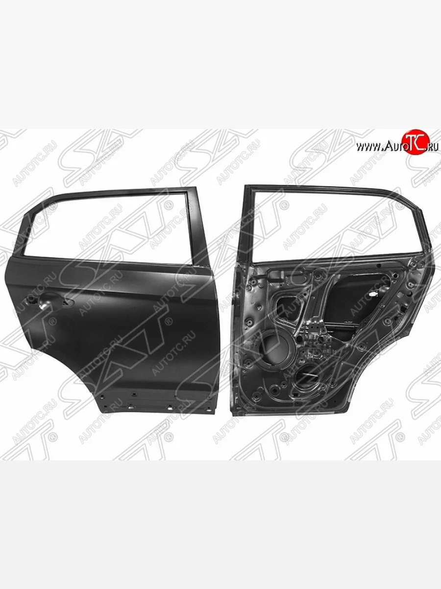 Правая дверь задняя SAT (Russian Type) Hyundai Creta GS рестайлинг (2019-2021) (Неокрашенная)  в Самаре Самарской области