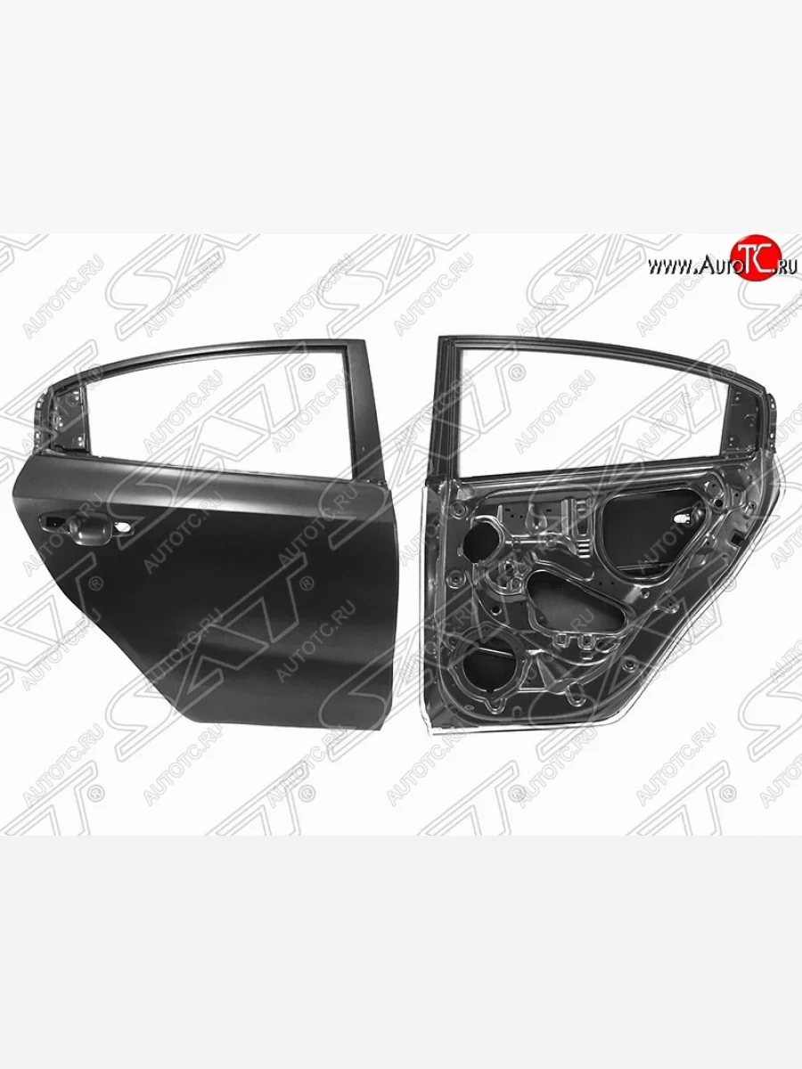 Правая дверь задняя SAT KIA Rio 4 FB дорестайлинг седан (2016-2020) (Неокрашенная)  в Воронеже Воронежской области