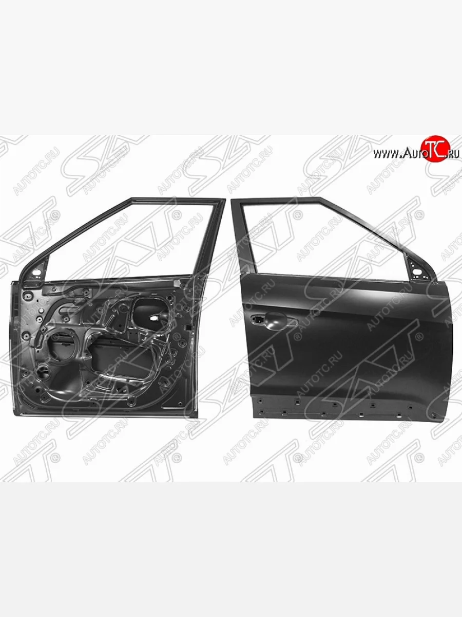 Правая дверь передняя SAT (Russian Type) Hyundai Creta GS дорестайлинг (2015-2019) (Неокрашенная)  в Самаре Самарской области