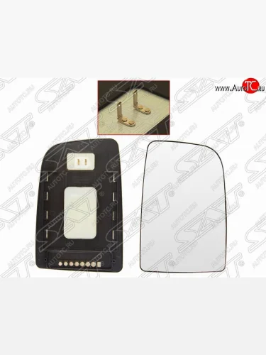 Правый зеркальный элемент зеркала заднего вида SAT (большое) Mercedes-Benz Sprinter W906 рестайлинг (2014-2018)