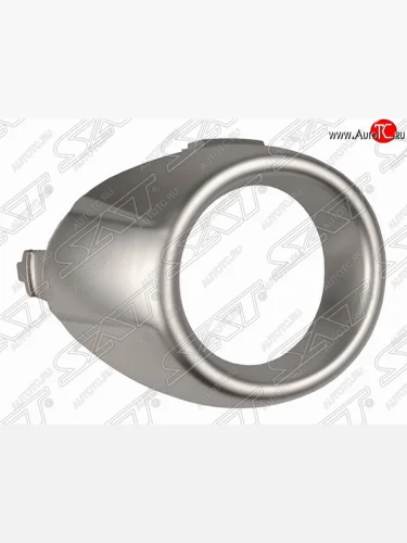 Правая оправа противотуманной фары SAT (хром) Ford Fiesta 6 хэтчбэк 3 дв. дорестайлинг (2008-2013)