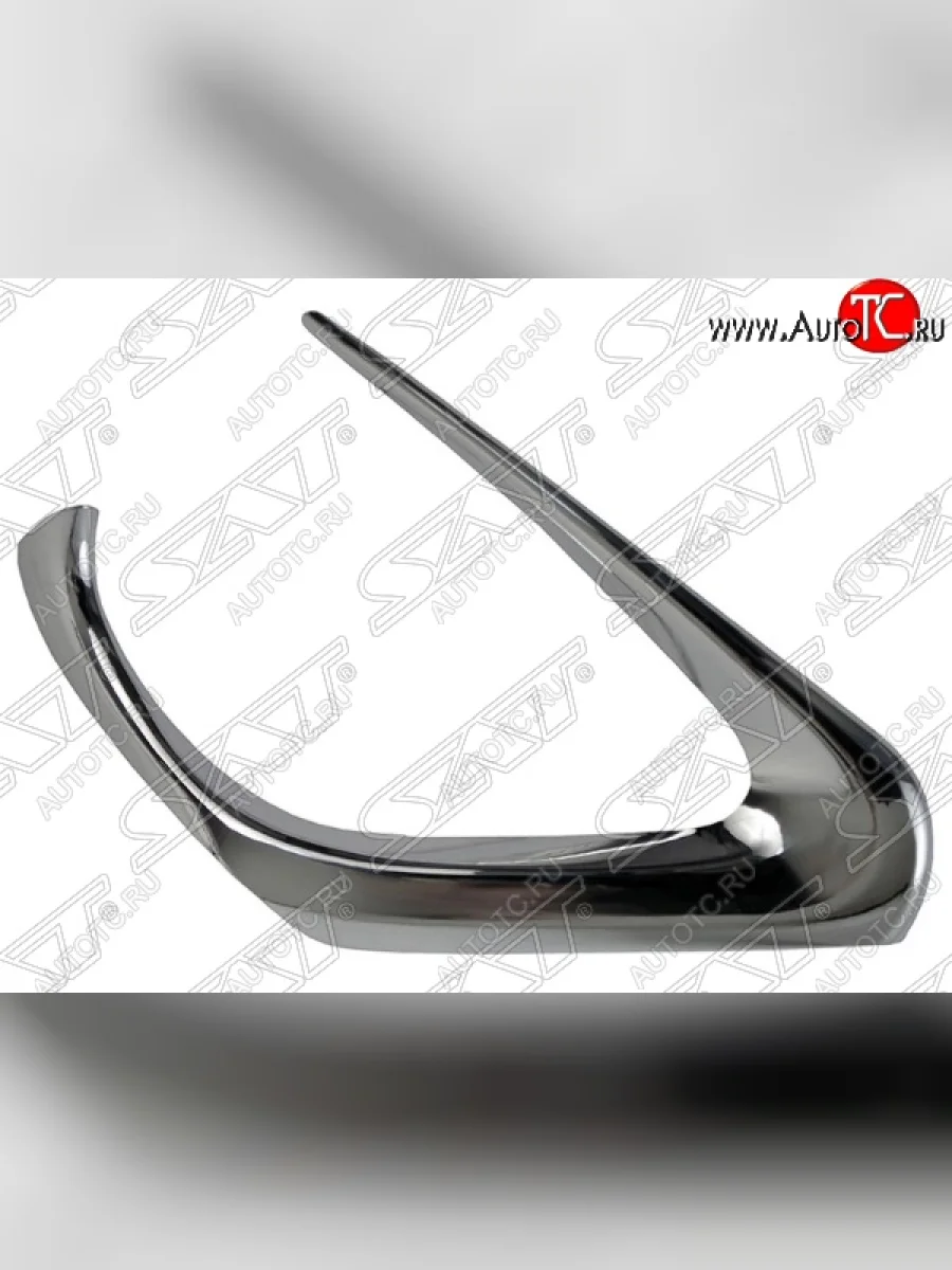 Правая рамка противотуманной фары SAT (хром)  Toyota Camry (2014-2017) XV55  с доставкой в г. Керчь