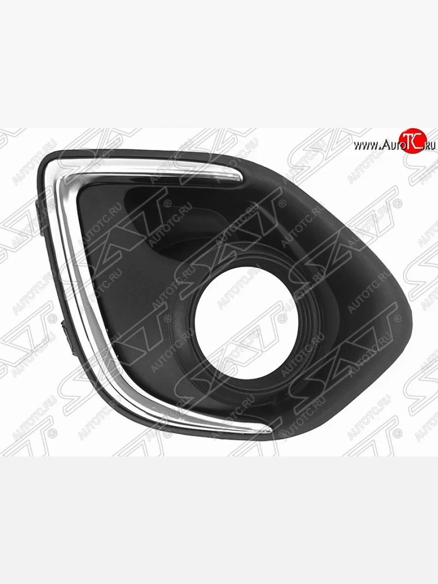 Правая оправа противотуманной фары SAT (хром) Mitsubishi ASX 1-ый рестайлинг (2013-2016)  в Самаре Самарской области