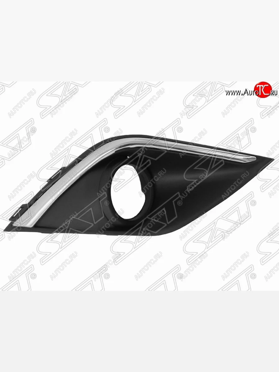 Правая оправа противотуманной фары SAT (хром) Mitsubishi Outlander GF 2-ой рестайлинг (2015-2018)  в Самаре Самарской области