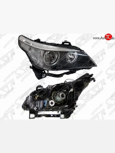 Правая фара передняя SAT (под ксенон, диодная) BMW 5 серия E61 универсал дорестайлинг (2003-2007)
