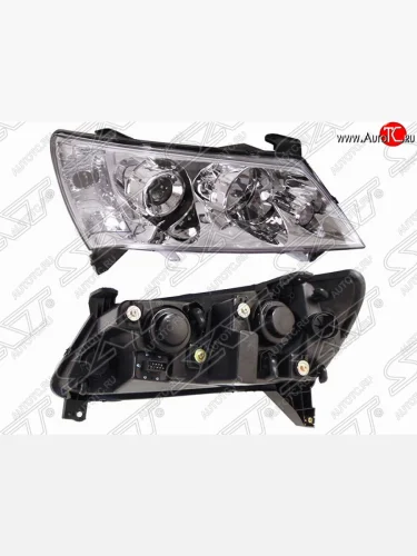 Правая фара передняя SAT (хром) Geely Emgrand EC7 седан дорестайлинг (2009-2016)