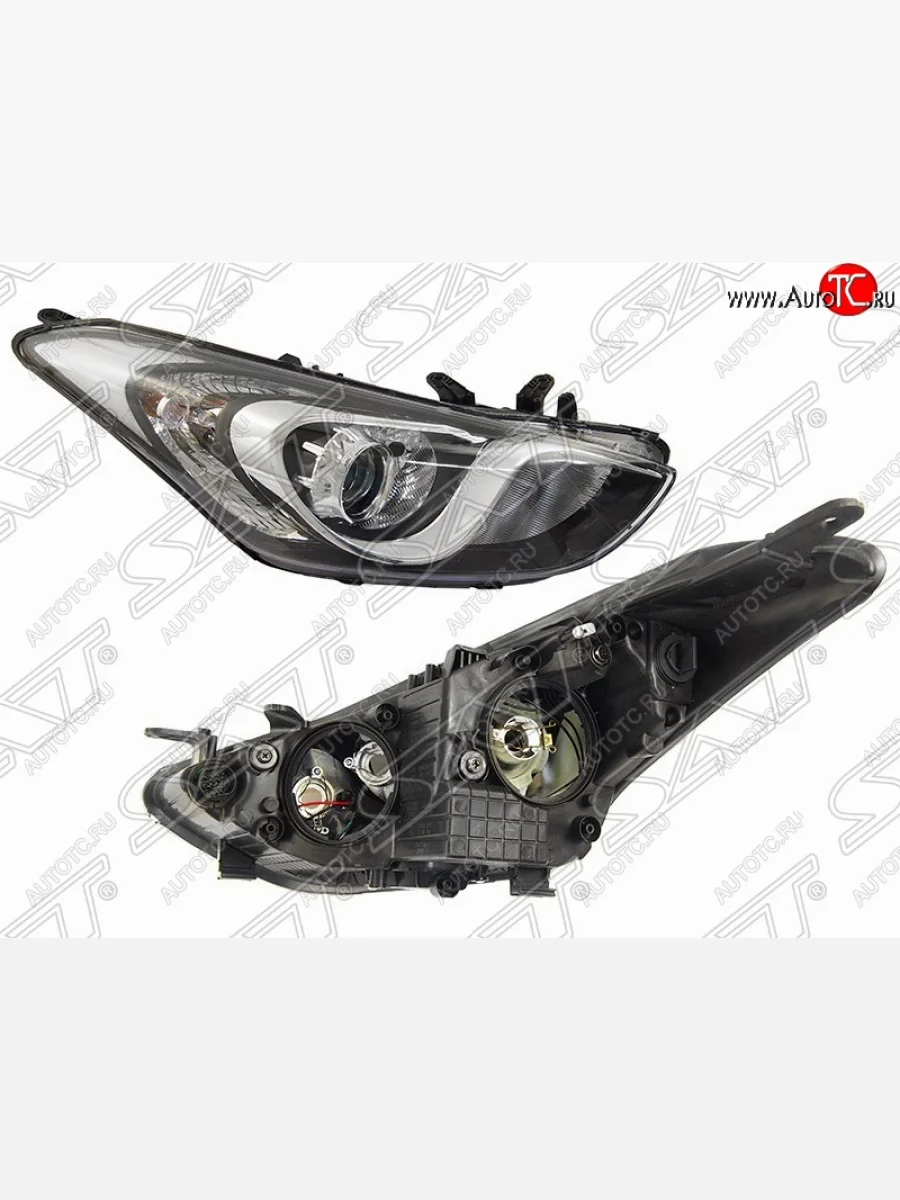 Правая фара передняя SAT Hyundai I30 2 GD дорестайлинг, хэтчбэк 5 дв. (2011-2015)  в Самаре Самарской области