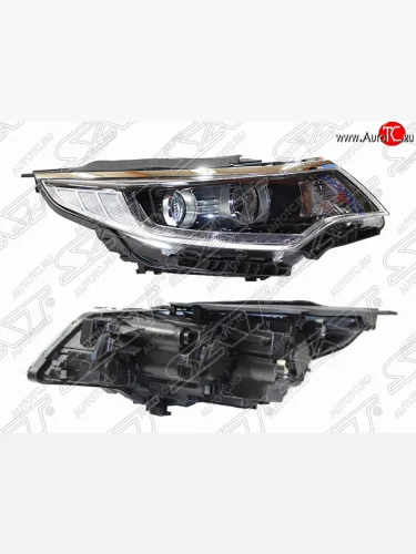 Фара передняя SAT (правая, галоген, LED) KIA Optima 4 JF дорестайлинг седан (2016-2018)