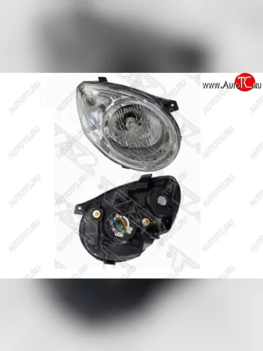 Правая фара передняя SAT (хром, 6 контактов) KIA Picanto 1 SA хэтчбэк 5 дв. 1-ый рестайлинг (2007-2010)