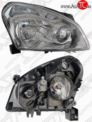 Правая фара передняя SAT (с электрокорректором) Nissan Qashqai 1 J10 дорестайлинг (2007-2010)