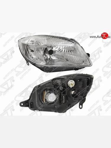 Правая фара передняя SAT Skoda Fabia Mk2 универсал дорестайлинг (2007-2010)