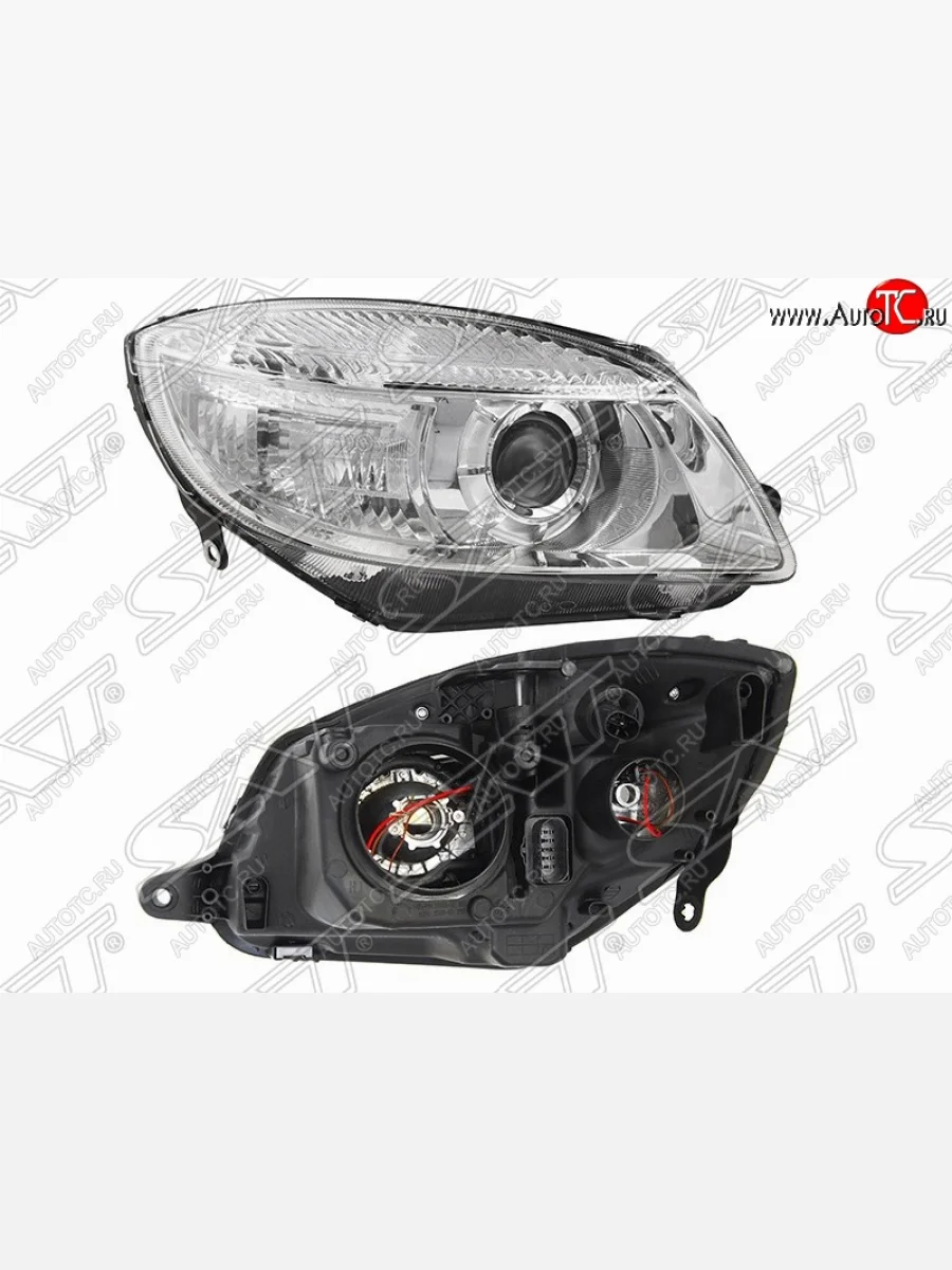 Правая фара передняя SAT (линза) Skoda Fabia Mk2 универсал дорестайлинг (2007-2010)  в Керчи Республика Крым