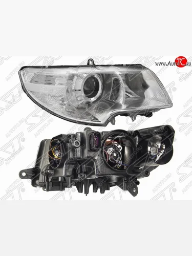 Правая фара передняя SAT Skoda Superb B6 (3T5) универсал доресталийнг (2009-2013)