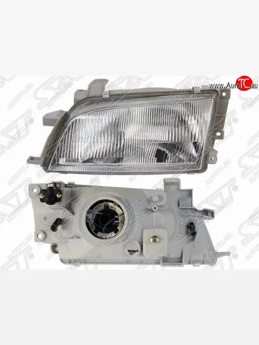 Правая фара передняя SAT (хрусталь) Toyota Caldina T190 дорестайлинг универсал (1992-1995)