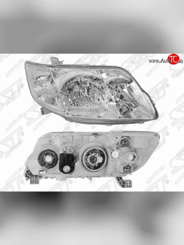 Правая фара передняя JAPAN SAT (мех. корректор) Toyota Corolla E120 седан рестайлинг (2004-2007)